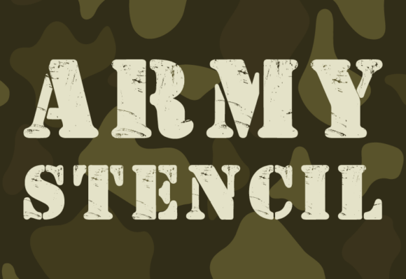 Army Stencil: The Bold Typeface for Impactful Design
