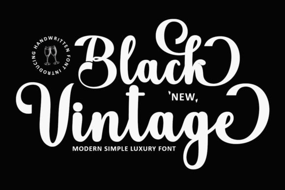 Black Vintage Script: Where Classic Elegance Meets Modern Design