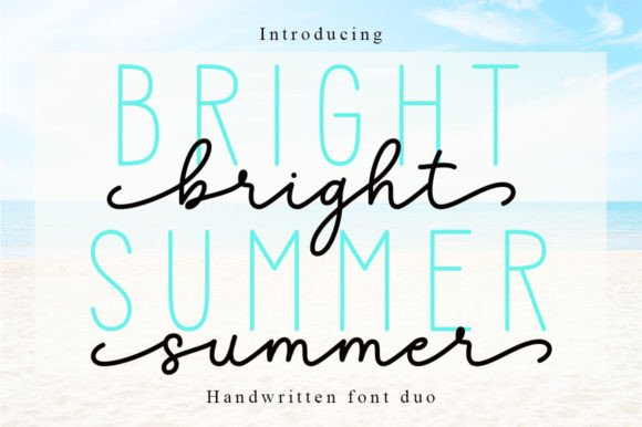 Bright Summer Duo: A Creative Font for Designers