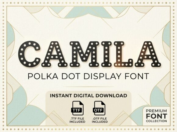 Camila: A Display Font for Designs That Demand Attention