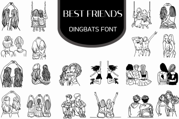 Celebrate Connection: The Best Friends Dingbats Typeface
