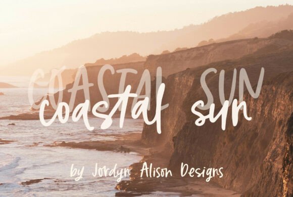 Coastal Sun: A Handwritten Font for Modern, Relaxed Design