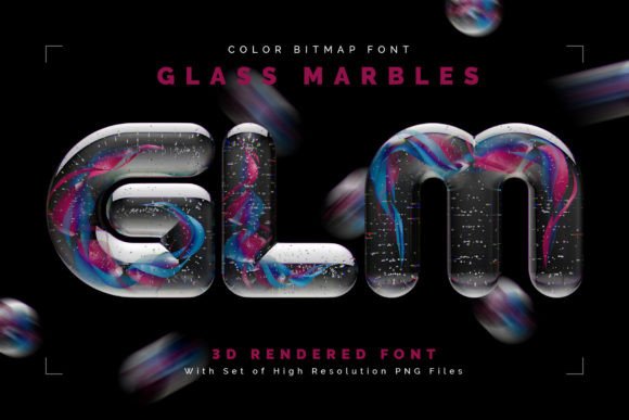 Glass Marbles: The Creative Font That Captures Light and Color
