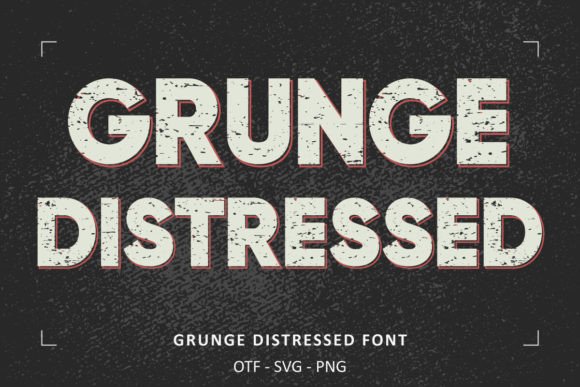 Grunge Distressed: A Typeface for Authentic, Vintage-Inspired Design