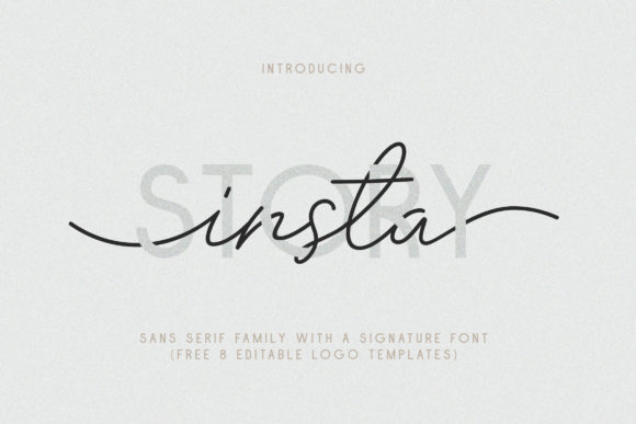 Insta Story Duo: A Complete Font Family for Modern Designers