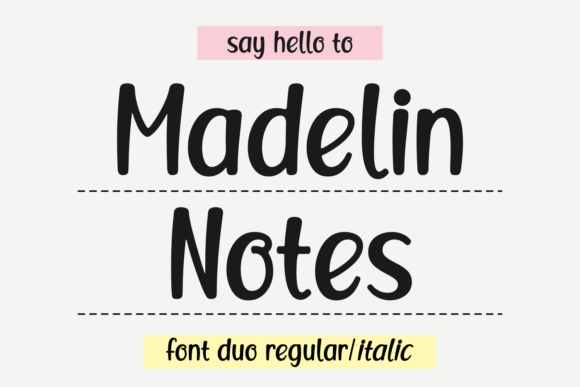 Madelin Notes: A Handwritten Font with Authentic Charm