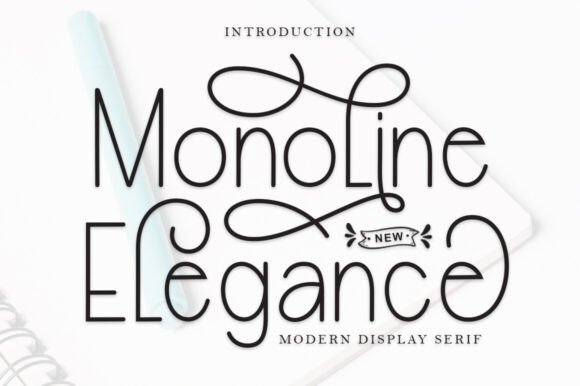 Monoline Elegance: A Handwritten Font for Every Creative Project