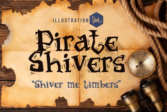 Pirate Shivers: A Creative Font for Bold Branding