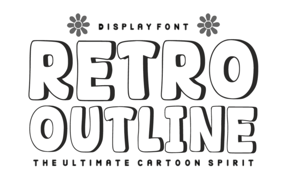Retro Outline: A Bubbly Display Font for Creative Projects