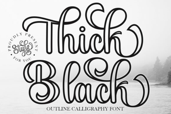 Thick Black Outline Otf: A Creative Font for Stylish Projects