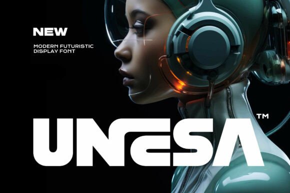Unesa: The Futuristic Font for Bold Branding and Design