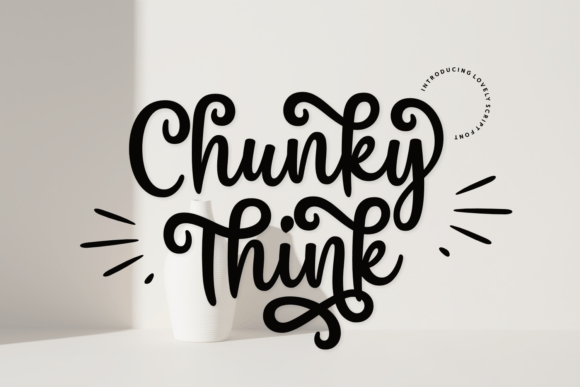 Why Chunky Think is the Playful Script Font Your Designs Crave